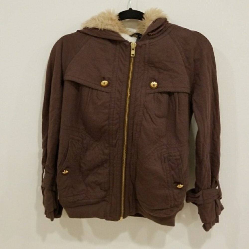 MARC BY MARC JACOBS Brown Size XS Hooded Sweatshirt
